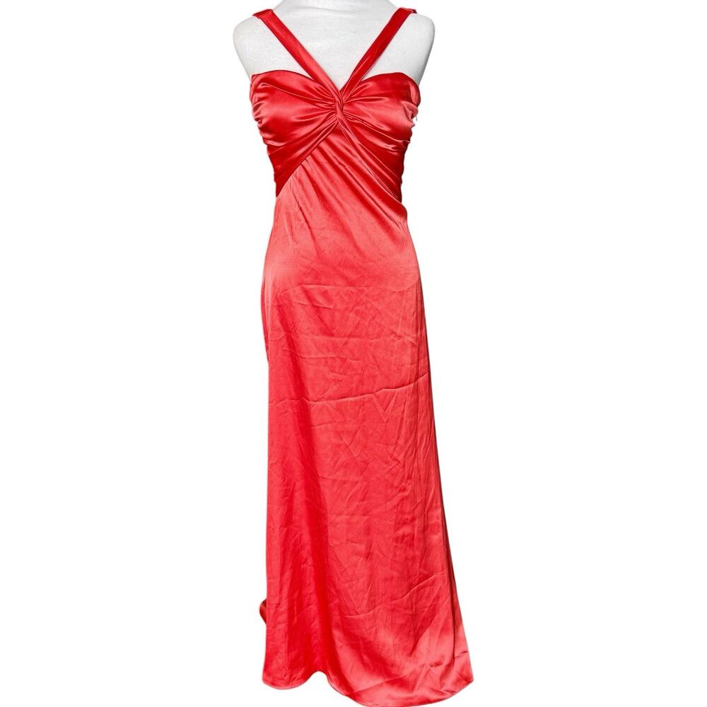 Slinky Red Mermaid Maxi Gown Zum Zum Dress Niki Livas Prom Evening 90s Vintage